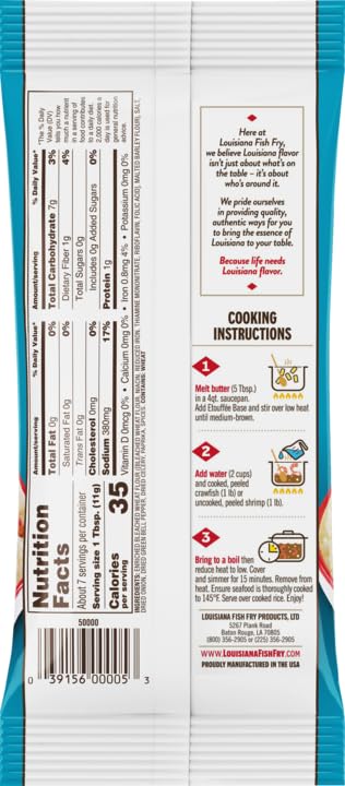 Louisiana Fish Fry, Etouffee Base, 2.65 oz (Pack of 24)