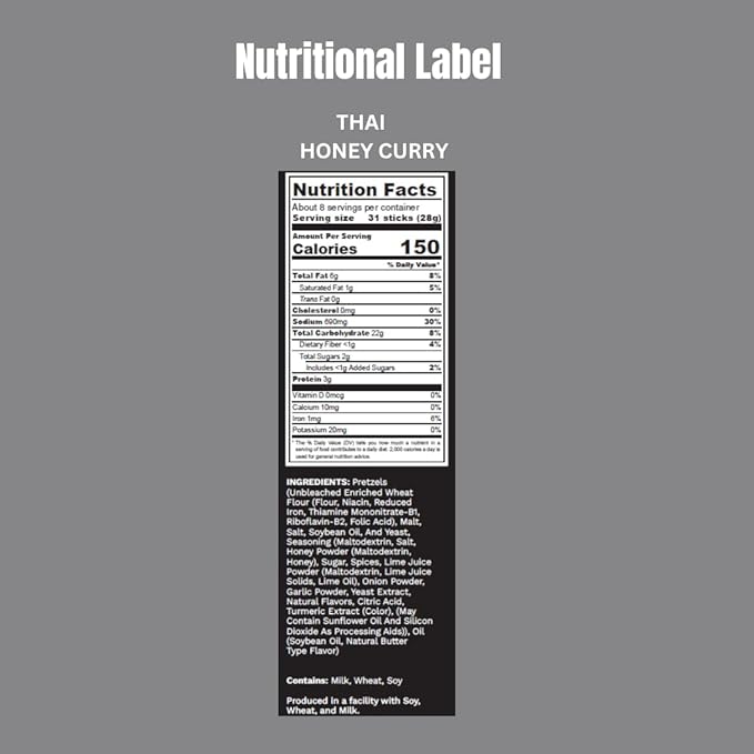 Pop Daddy Flavored Pretzels Sticks, Healthy Gourmet Pretzels Snacks, 7.5oz Individual Bags, 3 Pack