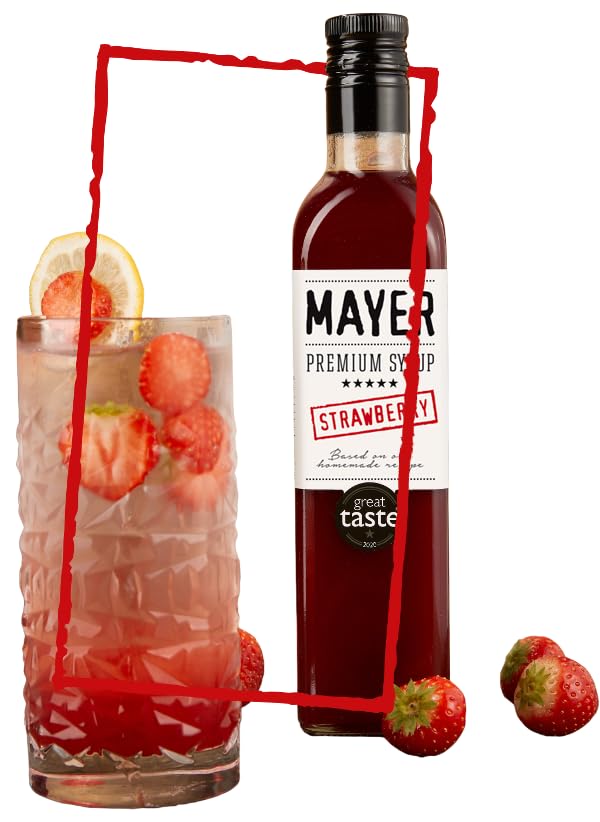 Mayer Premium Hungarian Strawberry Syrup ??Award-Winning Artisanal Strawberry Syrup, All Natural