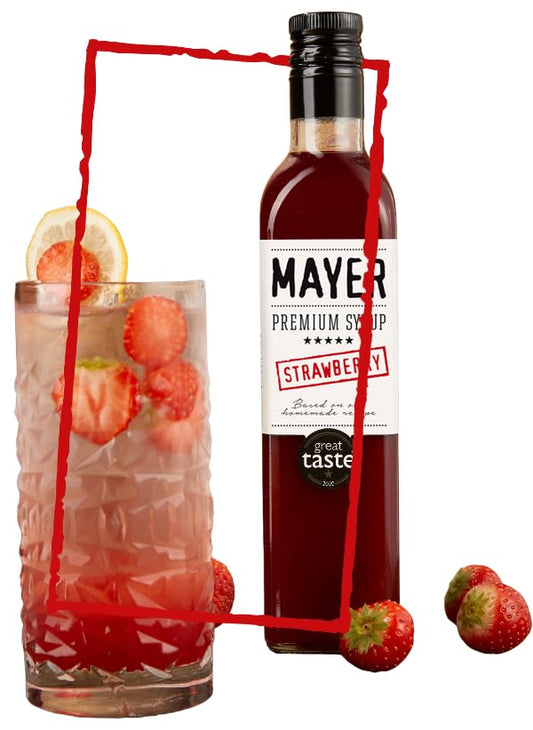 Mayer Premium Hungarian Strawberry Syrup ??Award-Winning Artisanal Strawberry Syrup, All Natural
