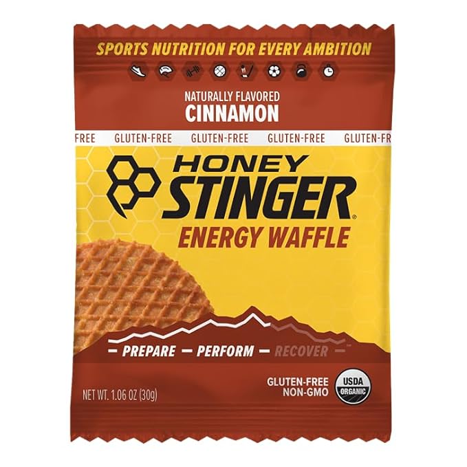 Honey Stinger Organic Gluten Free Cinnamon Waffle, Energy Stroopwafel for Exercise, Endurance and