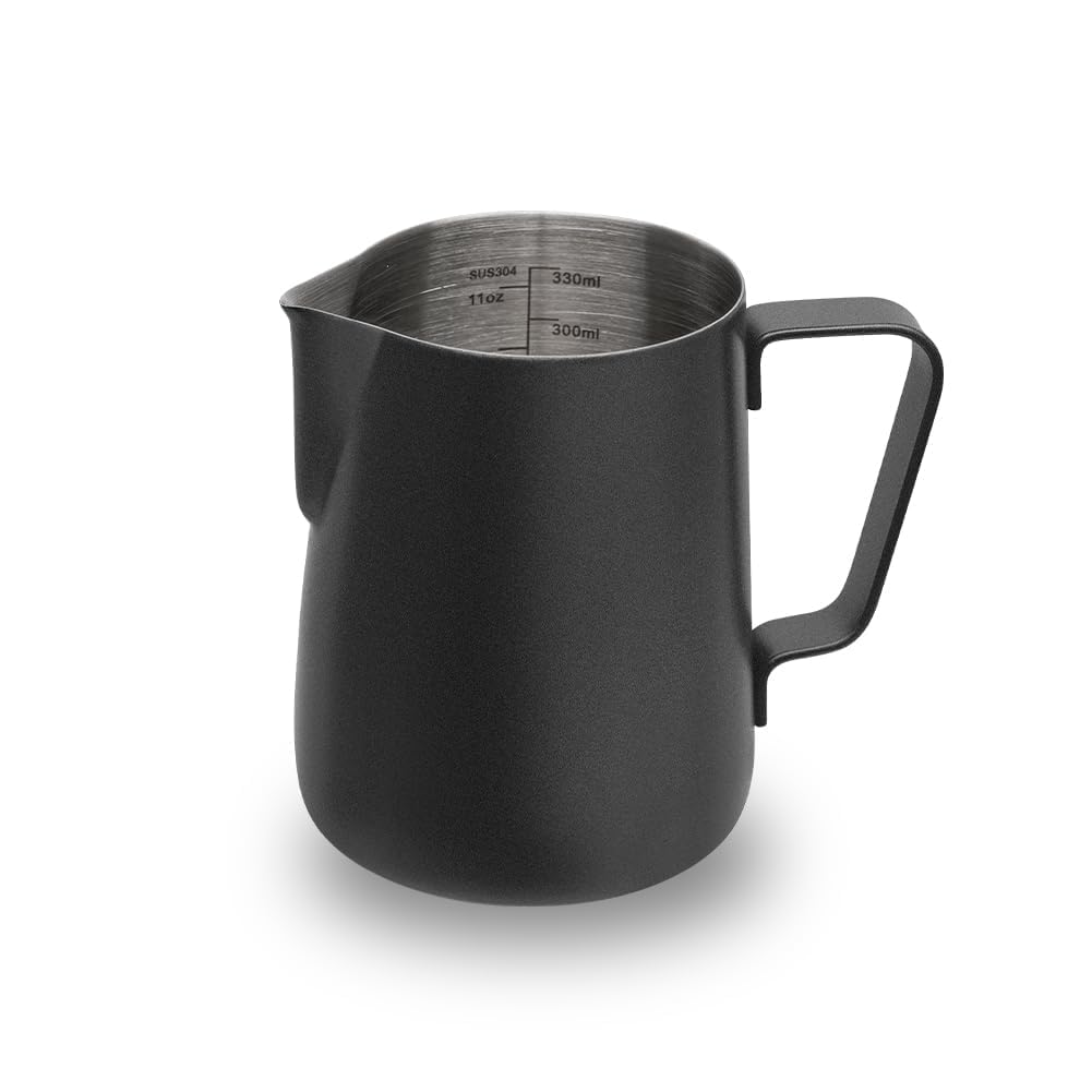 watchget 12oz Milk Frothing Pitcher Stainless Steel Espresso Steaming Jug