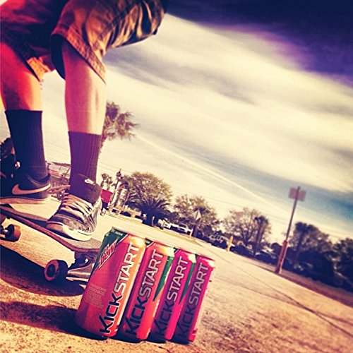 Mountain Dew Kickstart, Orange Citrus, 92mg Caffeine, Vitamins B & C, 80 Calories, 5% Juice, 16 Fl