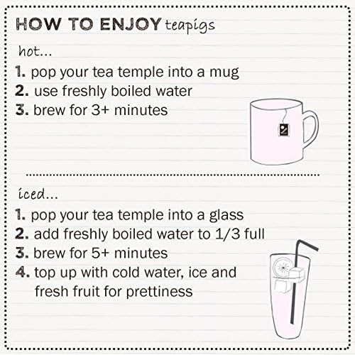 Teapigs Green Tea With Mint Bags Made With Whole Leaves (6 Packs of 15 Teabags)