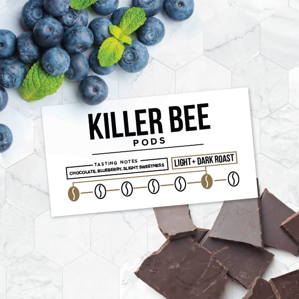 Better Buzz Killer Bee Super Caffeinated Dark Roast Light Roast Blend 12ct., California Solar