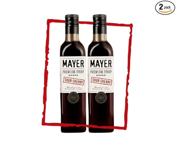 Mayer Hungarian Sour Cherry Artisanal Syrup ??Award-Winning Cordial, Cherry syrup for drinks
