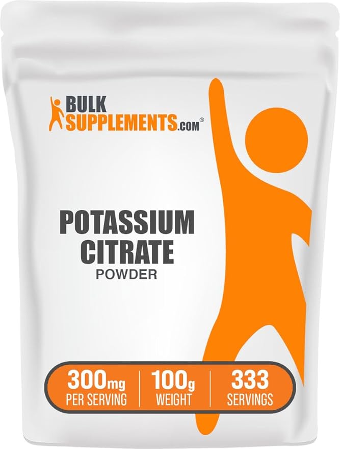 BulkSupplements.com Potassium Citrate Powder - Potassium Supplement, Electrolytes Supplement