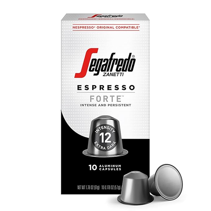 Segafredo Zanetti Espresso Capsules – Aluminum Pods for Nespresso Original Machines – Extra Dark