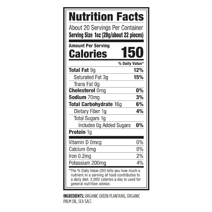 Chifles Original Sea Salt Plantain Chips - 22oz Tub