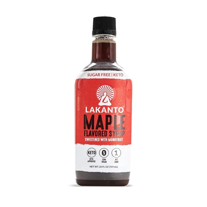 Lakanto Sugar Free Maple Syrup - Monk Fruit Sweetener, Keto Diet Friendly, Vegan, 1g Net Carbs