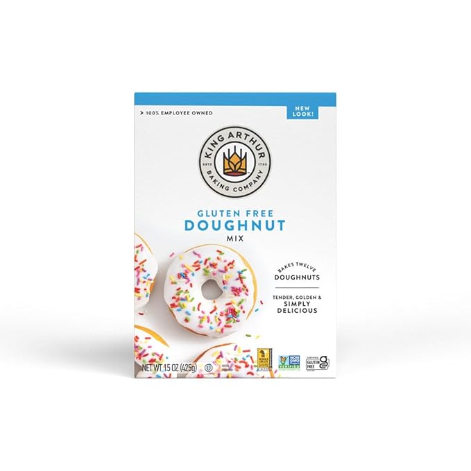 King Arthur Baking Company Gluten-Free Doughnut Mix 15 oz., Baking and Breakfast Mix, Donuts