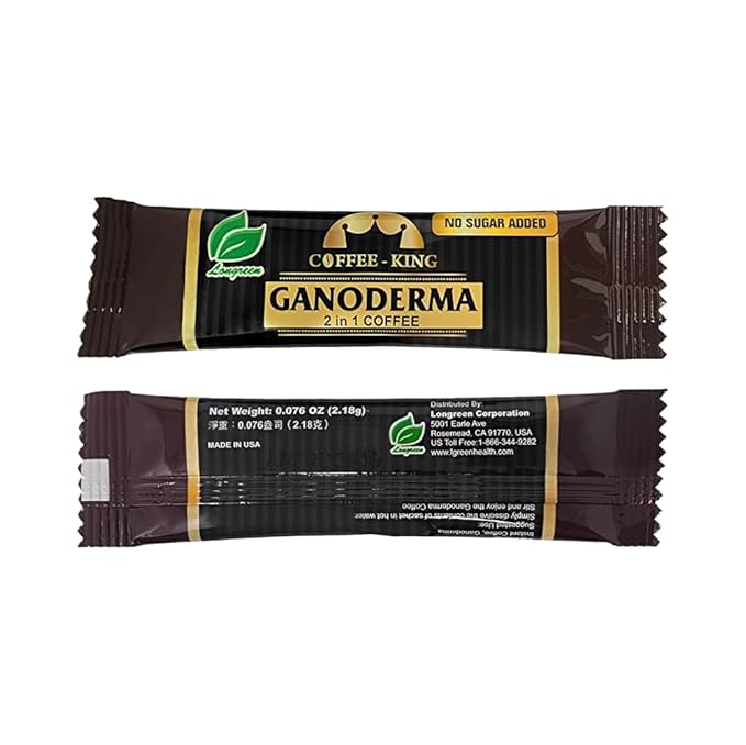 Ganoderma Reishi Coffee Mix Instant 2-in-1 Mushroom Coffee | NO SUGAR ADDED | 30 sachets (Pack of 4)