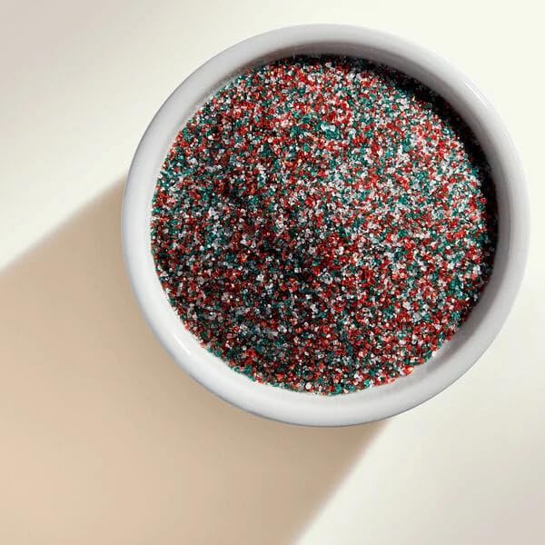 NY Spice Shop Christmas Sanding Sugar for Part Favour- 8 Ounce Sweet Colorful Edible Sprinkles For