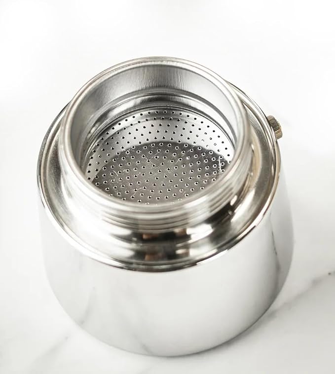 Cuisinox Moka Pot Coffee Espresso Maker – Stainless Steel Roma Stovetop Espresso Coffee Maker