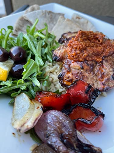 Romesco Dip, Spread, Topping & Sauce ??Thick, Small-Batch Romesco with Almonds, Pure Olive Oil, Red