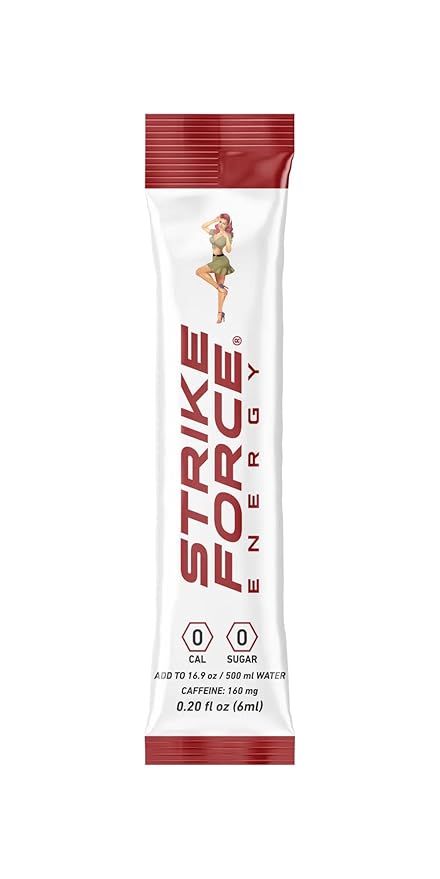 Strike Force Energy Drink Mix - Original Flavor - Natural Tasting Caffeine Drink - Turn Any Drink