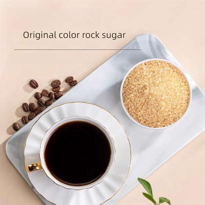 MOORCHOCO Yellow Rock Sugar for Pho, Medium-Sized (Small sized particles 14.1oz)