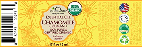 US Organic 100% Pure Chamomile (Roman) Essential Oil - USDA Certified Organic, Steam Distilled