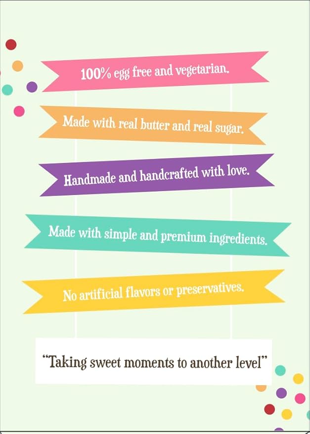 Rose Pistachio Cookies- Gourmet Indian Cookies, 100% Egg-Free & Vegetarian, Handmade with Real