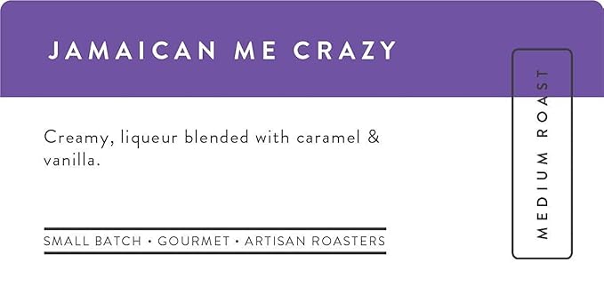 Sarasota Coffee Ground Jamaican Me Crazy | Medium Roast Gourmet Flavored Coffee Grounds | Low Acid