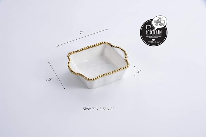 Pampa Bay Titanium Baking Dish (Square Single, Golden Salerno)
