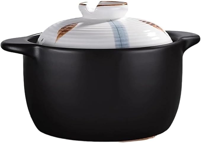 3.2 Quart Ceramic Casserole,with Lid Ceramic Pot,Heat-Resistant Round Stew Pot Soup Pot for cook