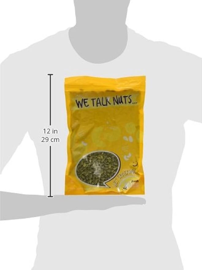 Dry Roasted Pepitas/Pumpkin Seeds with Himalayan Salt (1 Lb.) - Roasted to Perfection in Small