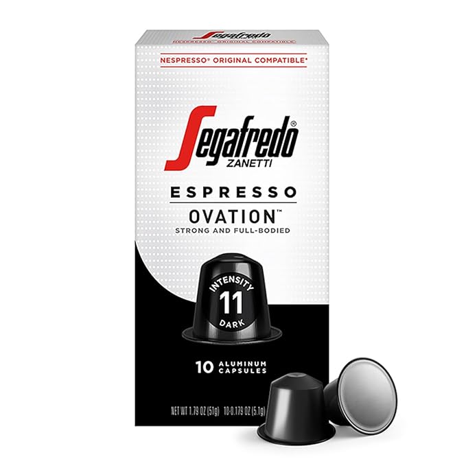 Segafredo Zanetti Espresso Capsules – Aluminum Pods for Nespresso Original Machines – Dark Roast