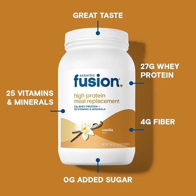 Bariatric Fusion Vanilla High Protein Meal Replacement Shake | 27g Whey Isolate Bariatric Protein