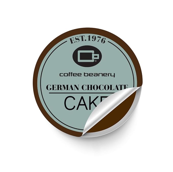 German Chocolate Cake Coffee Pods by Coffee Beanery | 192ct Bulk Flavored Coffee Pods Medium Roast