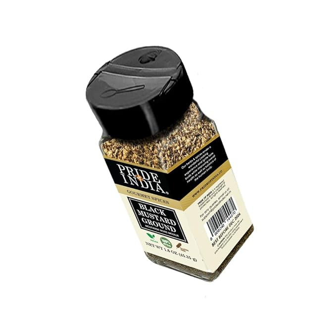 Pride of India – Black Mustard Seed Ground – Perfect Ingredient in Spice Blends – Spice up