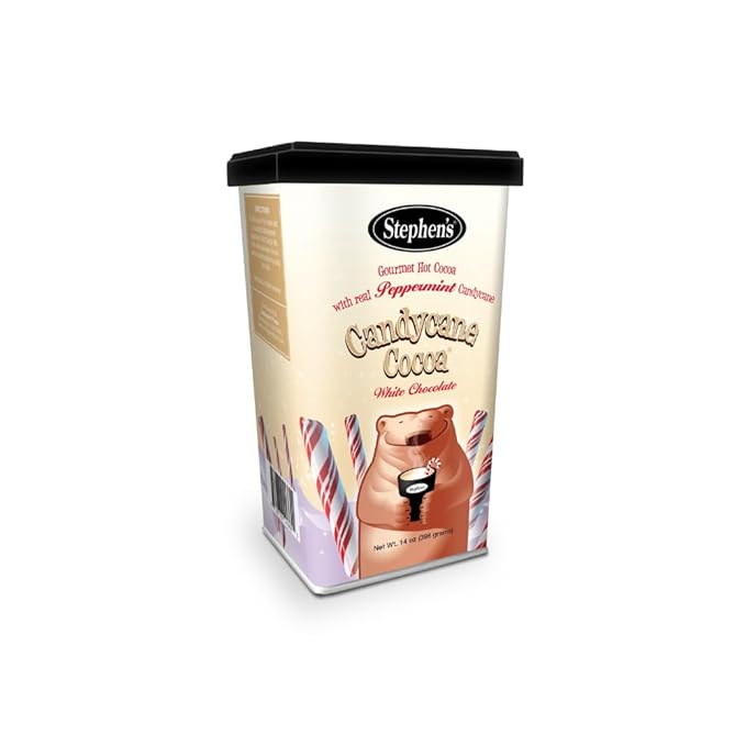 Stephen's Gourmet Hot Cocoa, Candycane Cocoa White, 14 OZ (Pack of 6)