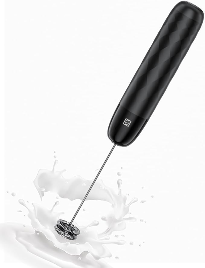 Maestri House Rechargeable Milk Frother, LunaFro Mini Handheld Electric Foam Maker Detachable