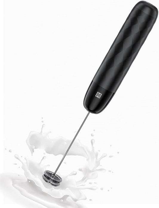 Maestri House Rechargeable Milk Frother, LunaFro Mini Handheld Electric Foam Maker Detachable