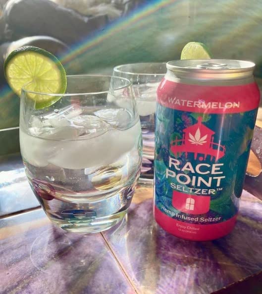 Race Point Seltzer Infused Sparkling Flavored Water ??All-Natural Flavor Drink- Refresh, Relax