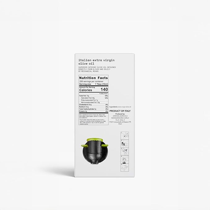 Tunnaliva EVO Oil - Italian Extra Virgin Olive Oil - 100% Nocellara del Belice - IGP Sicilia