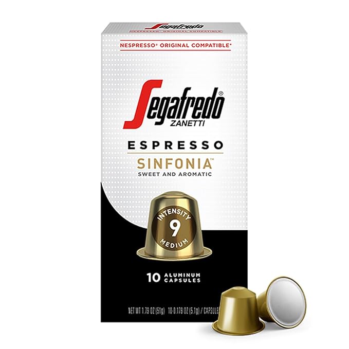 Segafredo Zanetti Espresso Capsules – Aluminum Pods for Nespresso Original Machines – Medium Roast