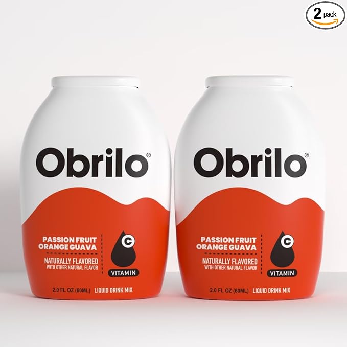 Obrilo Water Enhancer Liquid Flavoring Drops - ZERO Sugar/Calorie, Dye Free, Naturally Flavored