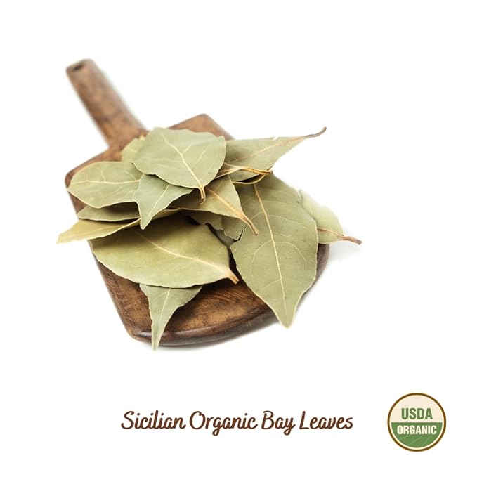 FILIPPONE - Organic Bay Leaves on Stem, 25 g (0.88 oz), Sicilian, Certified USDA Organic