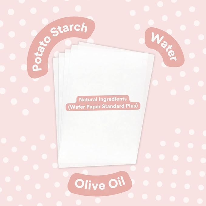 Printable Edible Wafer Paper Sheets from paper2eat (Standard Plus (0.40 mm - 25 sheets))