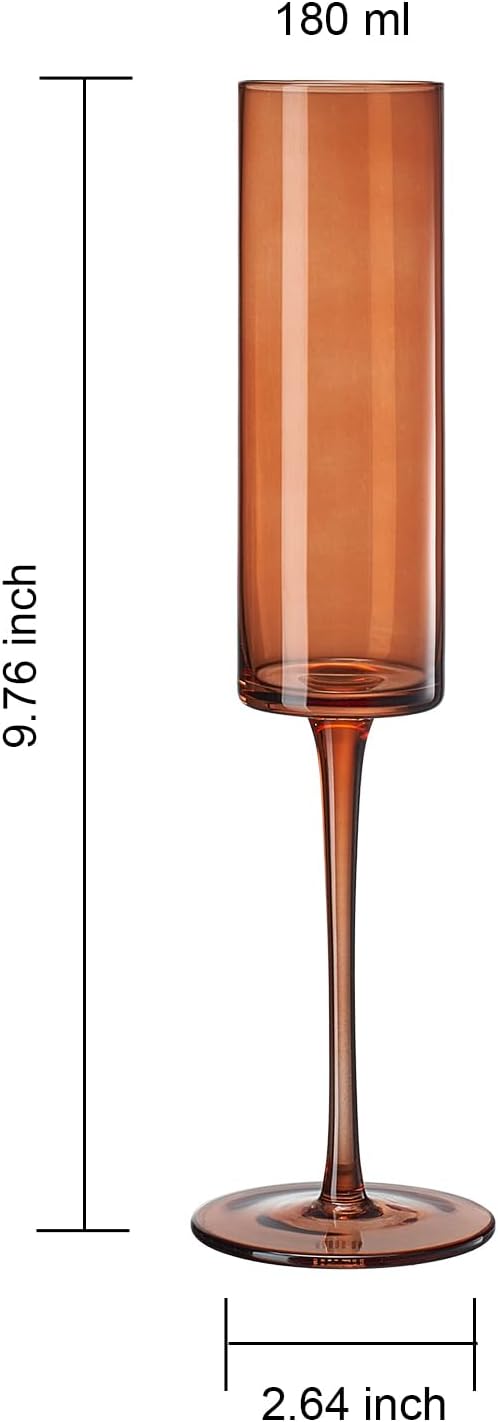 Khen Venus Glasses Luxury Glassware - Set of 6 - Everyday, Winter Gift Her, Mom, Wife, Girlfriend