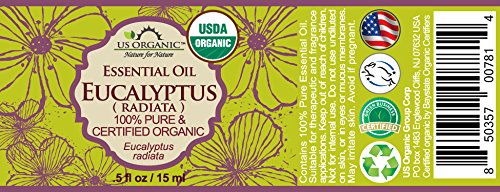 US Organic 100% Pure Eucalyptus Essential Oil (Radiata) - USDA Certified Organic, Steam Distilled