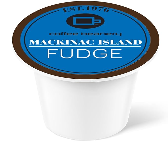 Mackinac Island Fudge Coffee Pods by Coffee Beanery | 12ct Medium Roast Arbica Coffee