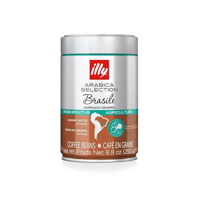 illy Arabica Selections Brasile - Cerrado Mineiro Whole Bean Coffee, Regenerative Agriculture