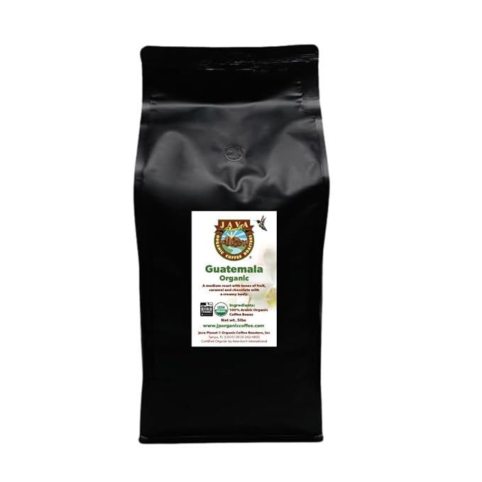 Low Acid Organic Coffee ??Whole Bean, Mold-Free & Stomach Friendly by Java Planet, Guatemalan