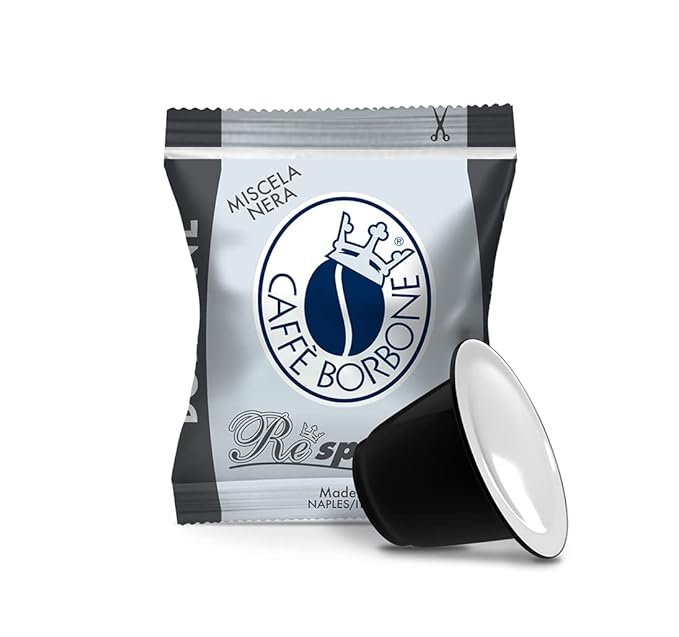 Caffe Borbone Nespresso Compatible Coffee Pods, Black Blend, Medium Roast, Arabica and Robusta