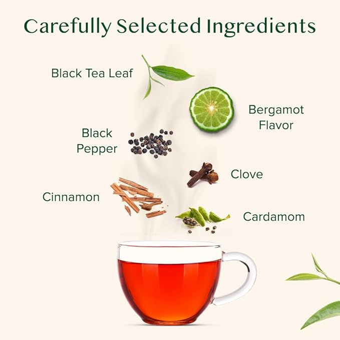 VAHDAM Earl Grey Masala Chai - High Caffeine, Non GMO, Gluten Free | Citrusy Earl Grey Tea Leaves