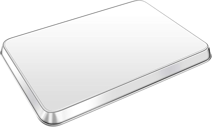 Baking Sheet, Yododo Stainless Steel Baking Pans Tray Cookie Sheet Toaster Oven Tray Pan Cookie