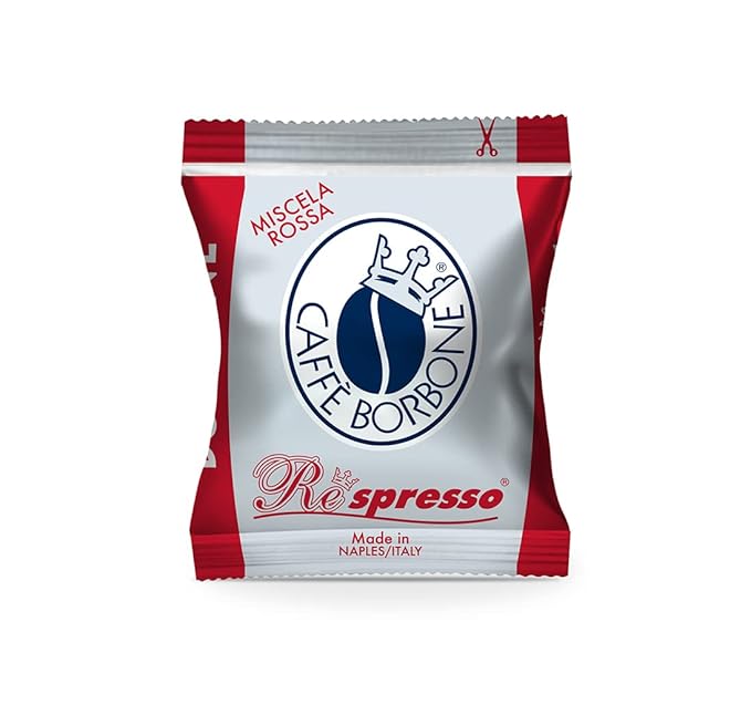 Caffe Borbone Nespresso Compatible Coffee Pods, Red Blend, Medium Roast, Premium Robusta Blend
