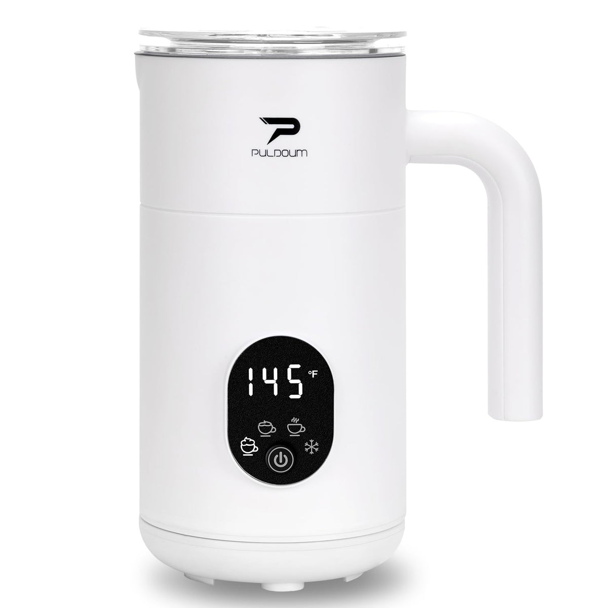Milk Frother, Electric Milk Frother and Steamer 4 in 1 Automatic Coffee Steamer Frother, 11.8OZ /
